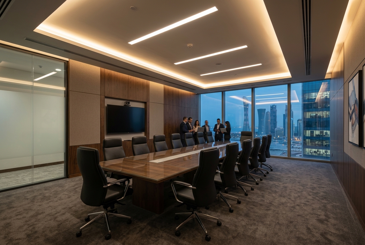 Modern Executive Office Boardroom
